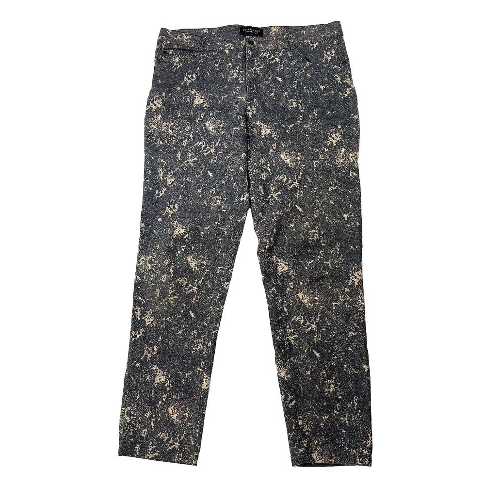PERUVIAN CONNECTION Straight Jeans Snake Printed High Rise Women's US Size 14